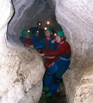 Enjoy caving with friends